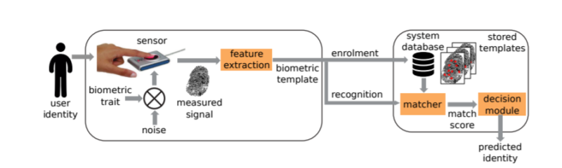 Схема реализации биометрической идентификации 