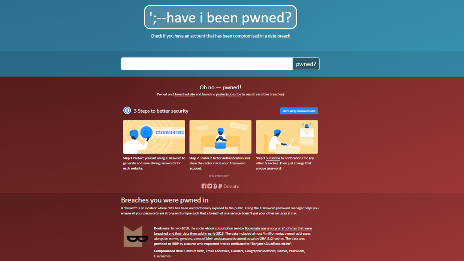 Have I been pwned?